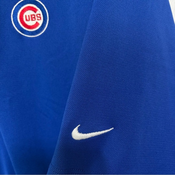 Nike Golf Dri-Fit Cubs MLB Polo Short Sleeve Blue Men's XL Shirt - Picture 3 of 9